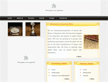 Tablet Screenshot of garimaasilks.com
